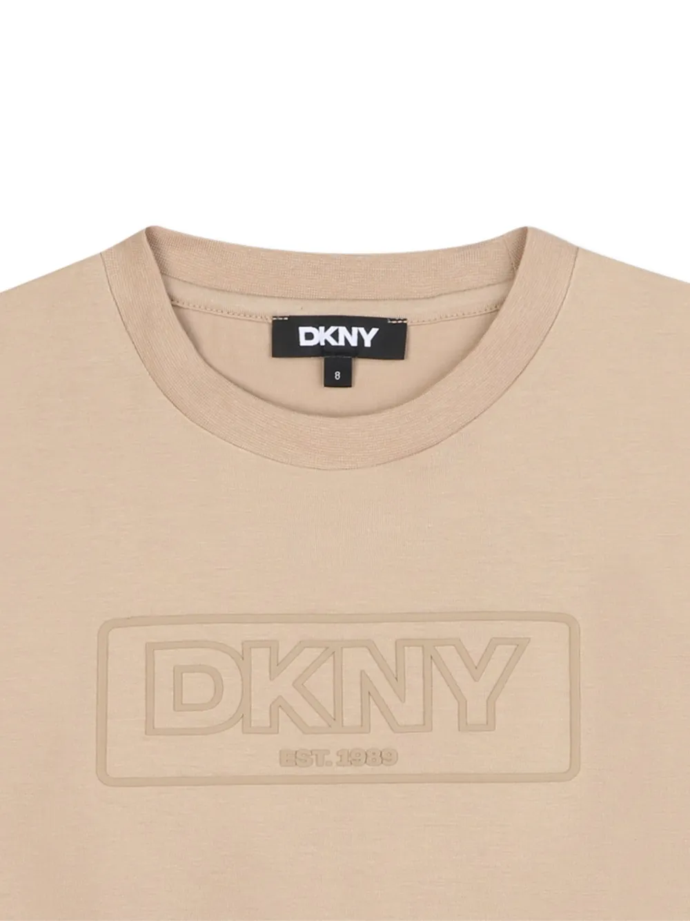 Dkny Kids T-shirt met logoprint Beige