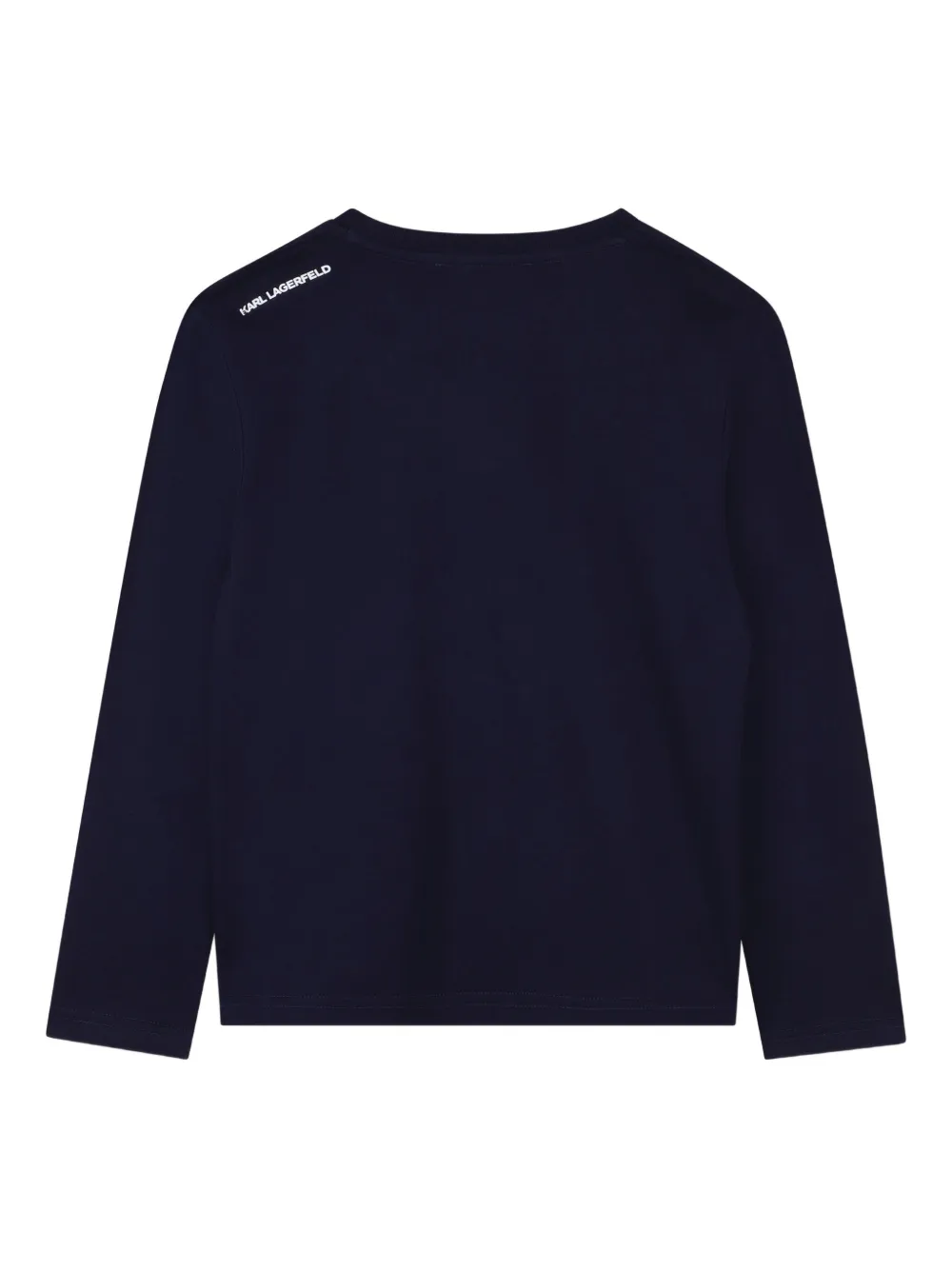 Karl Lagerfeld Kids Ikonik Karl T-shirt met lange mouwen Blauw