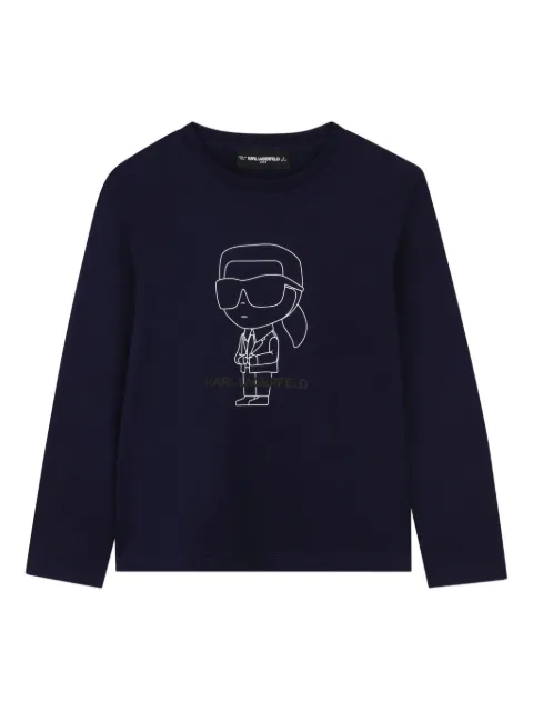 Karl Lagerfeld Kids Ikonik Karl long-sleeve T-shirt