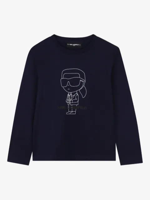 Karl Lagerfeld Kids Ikonik Karl long-sleeve T-shirt