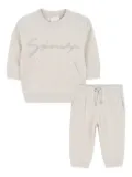 Givenchy Kids ribbed tracksuit - Neutrals