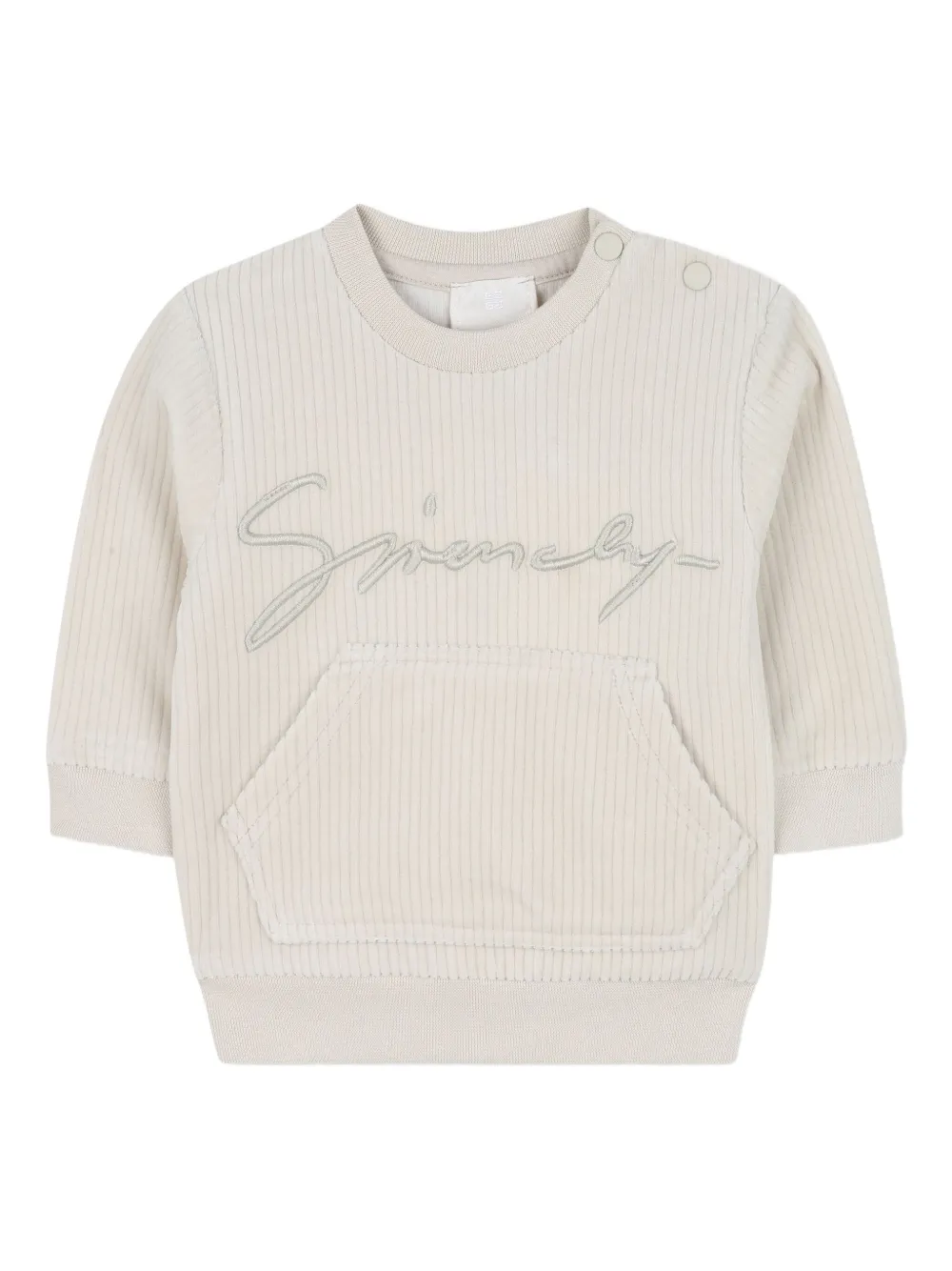 Givenchy Kids Geribbeld trainingspak Beige