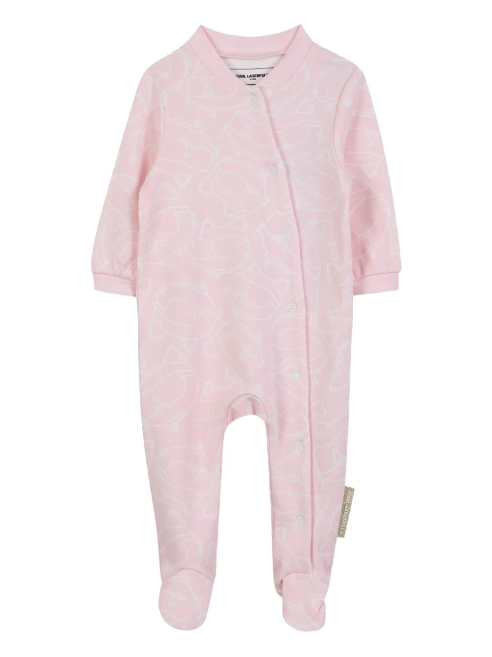 Karl Lagerfeld Kids Pyjama met Choupette print Roze