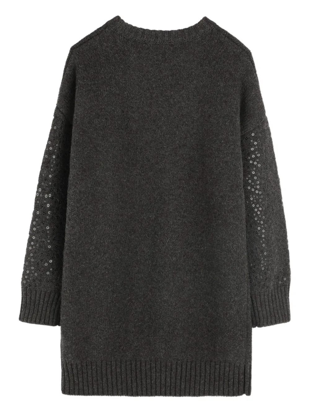 Dkny Kids Gebreide jurk verfraaid met pailletten Grijs
