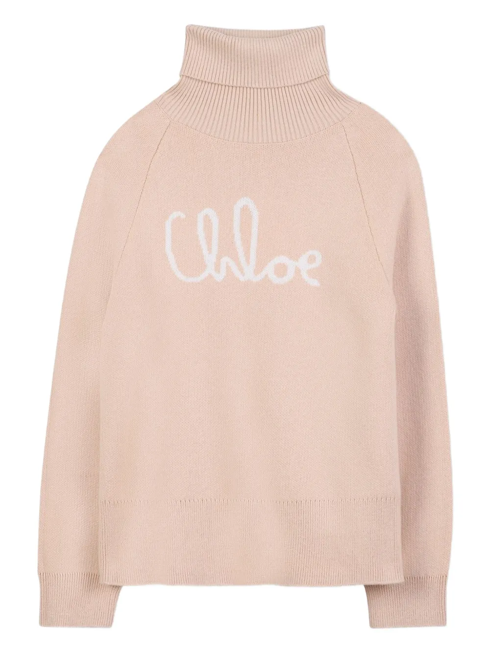 Chloé Kids Coltrui met logo Beige