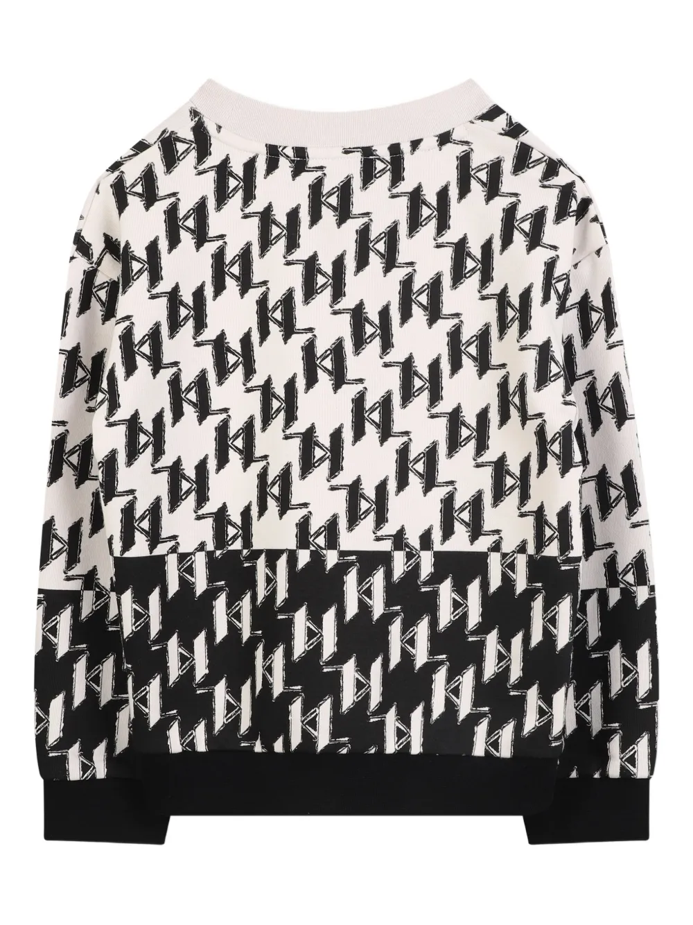 Karl Lagerfeld Kids Sweater met grafische print Wit