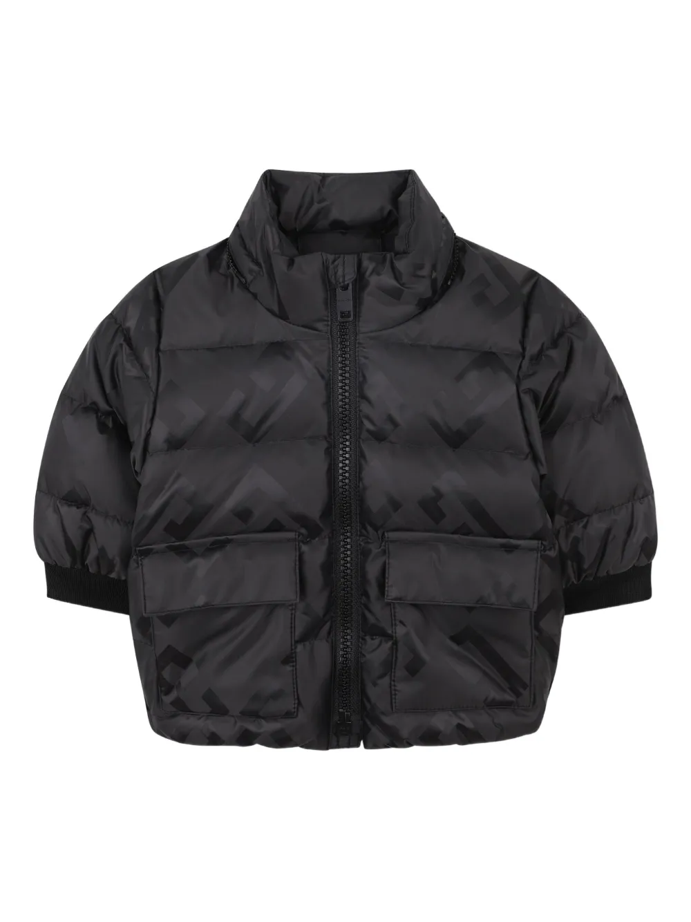 Givenchy Kids Donsjack met logoprint Zwart