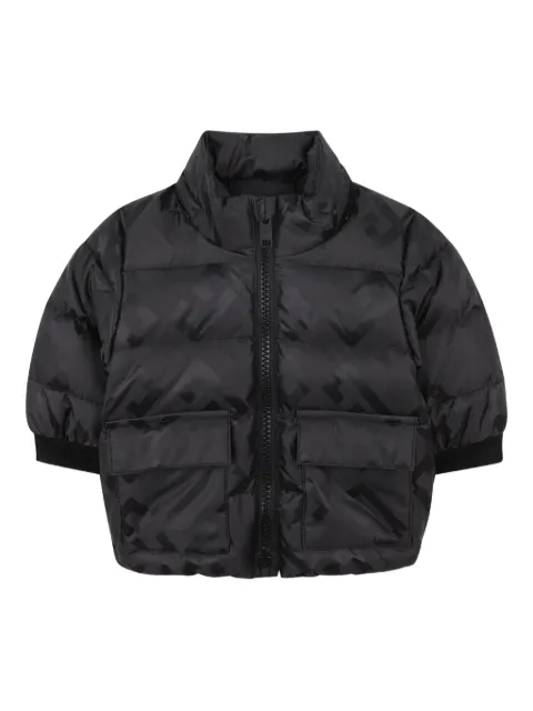Givenchy Kids logo-print quilted puffer jacket