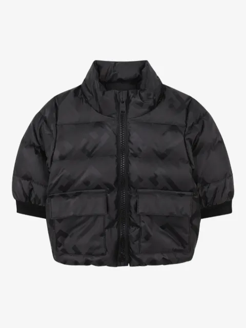 Givenchy Kids logo-print quilted puffer jacket