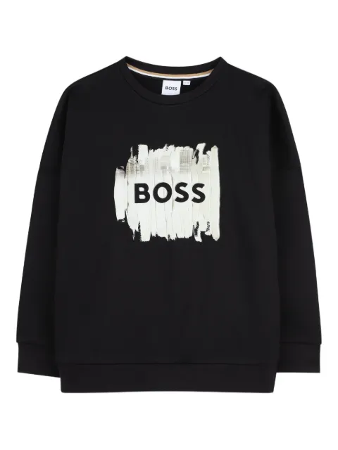 BOSS Kidswear logo-print sweatshirt