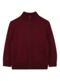 Givenchy Kids monogram zip-up cardigan - Red