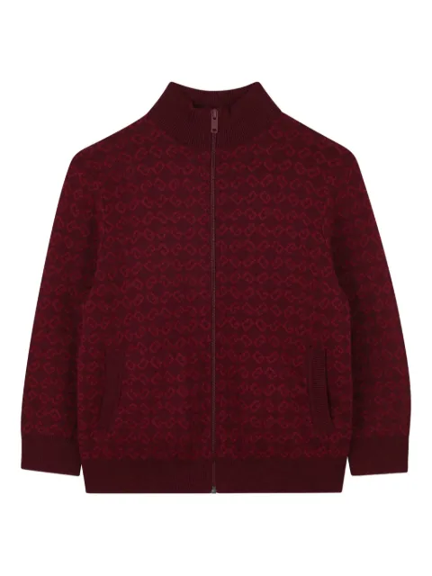 Givenchy Kids monogram zip-up cardigan