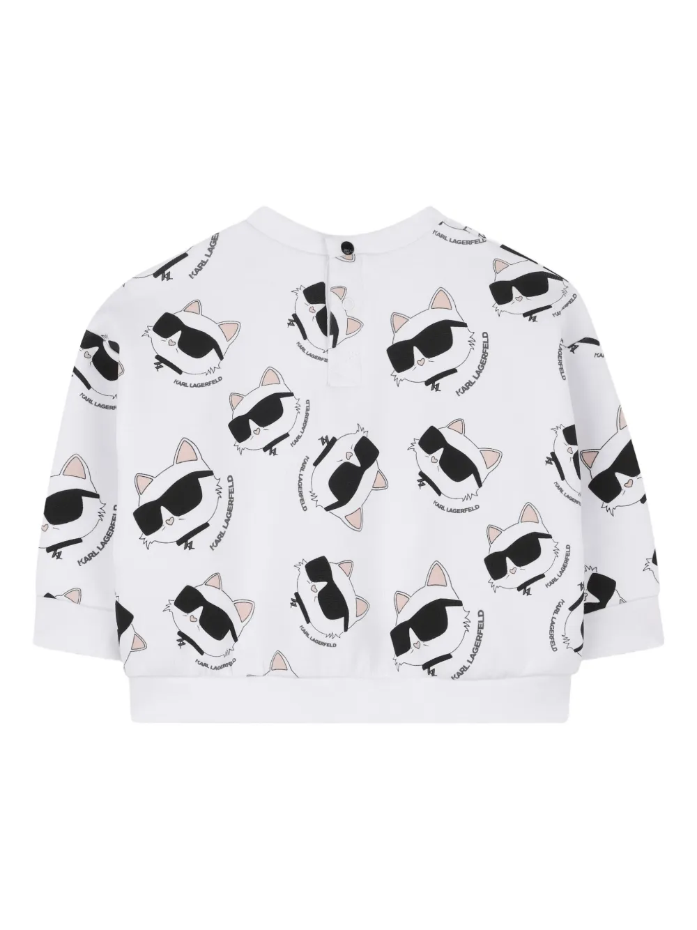 Karl Lagerfeld Kids Trainingspak met kattenprint Zwart