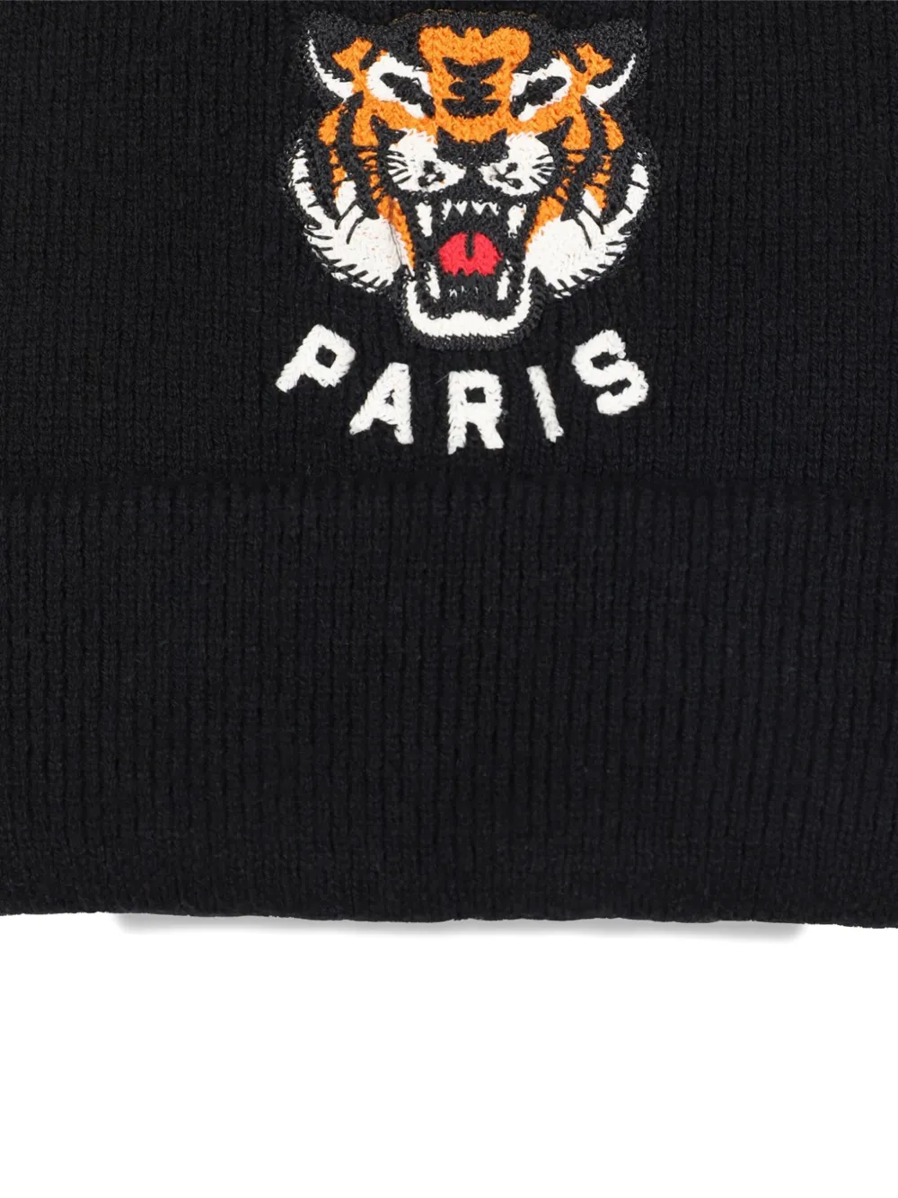 Kenzo Kids Muts met geborduurde tijger Zwart