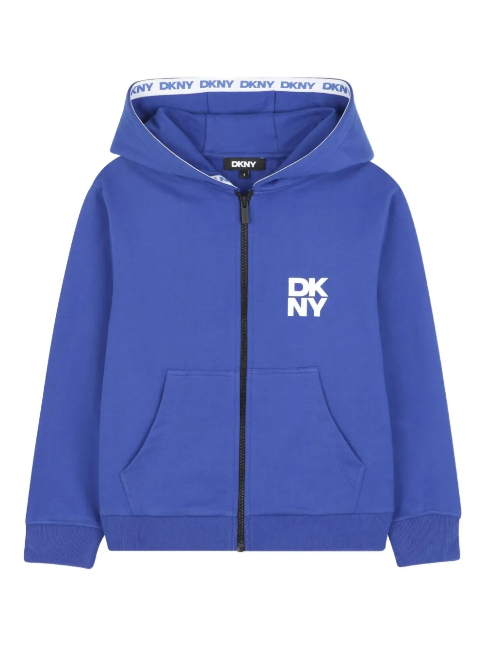 Dkny Kids Hoodie met rits Blauw