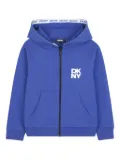 Dkny Kids zip-up hoodie - Blue