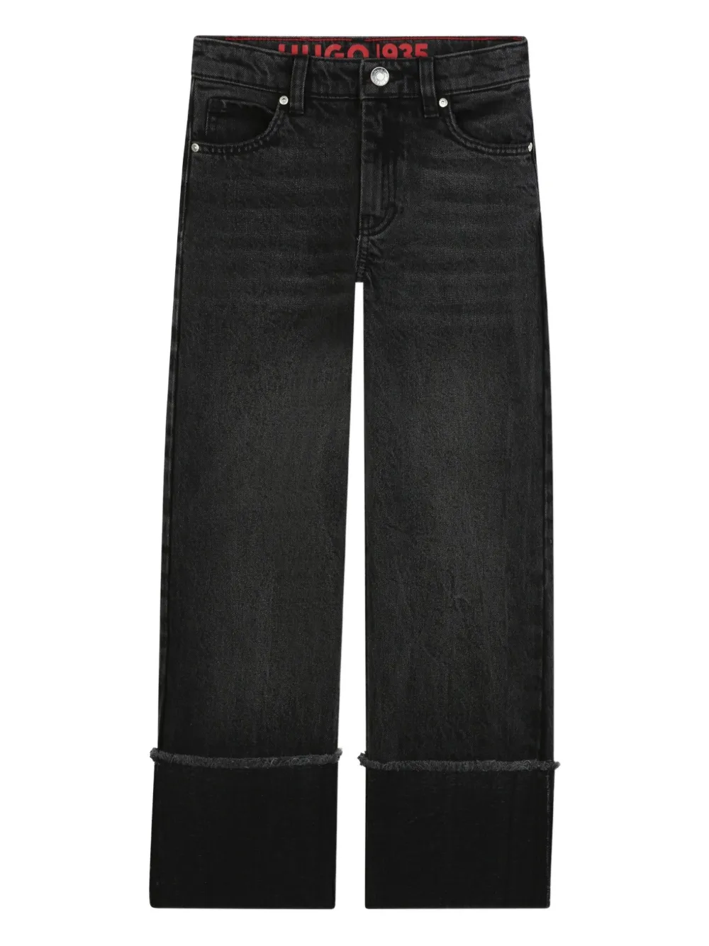 HUGO KIDS Jeans con risvolto - Nero