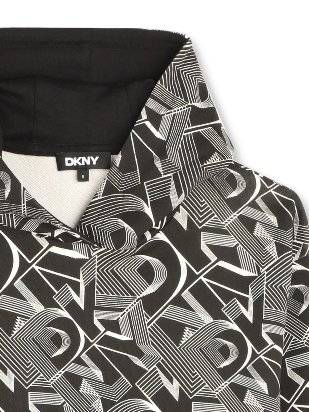Dkny Kids Hoodie met logoprint Zwart