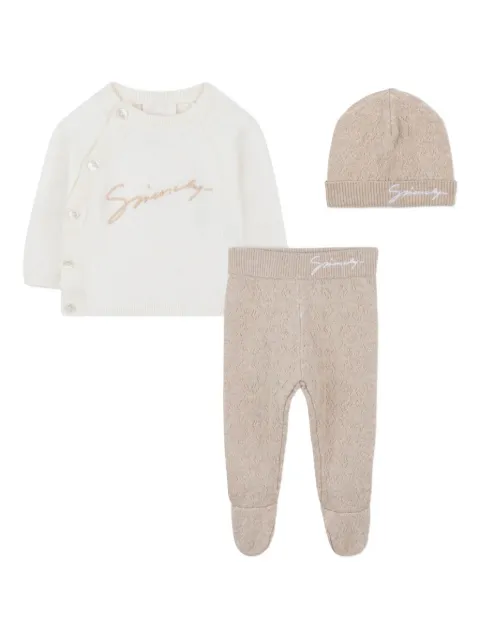 Givenchy Kids Set con logo ricamato (3 pezzi)