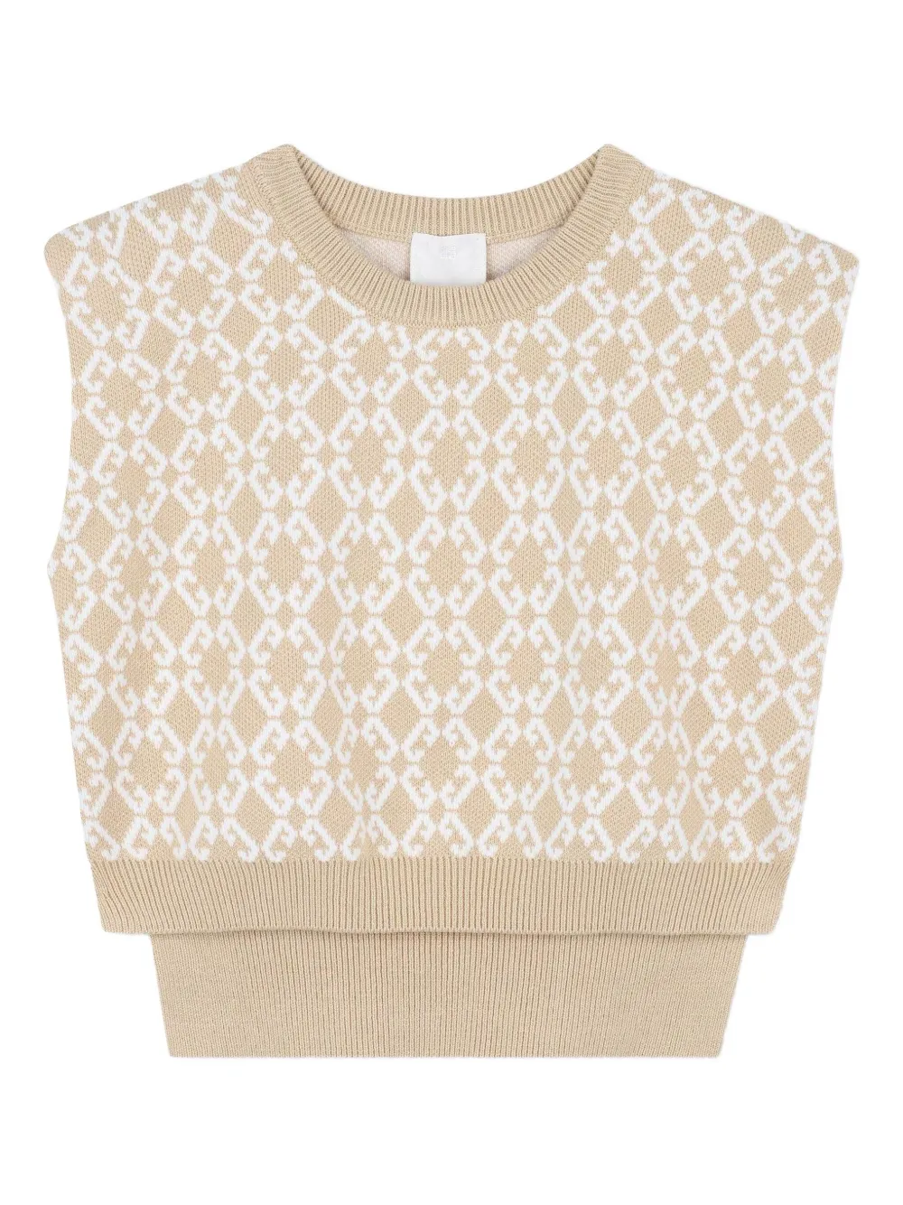 Givenchy Kids Intarsia rok set Beige
