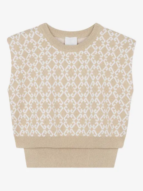 Givenchy Kids intarsia-knit skirt set