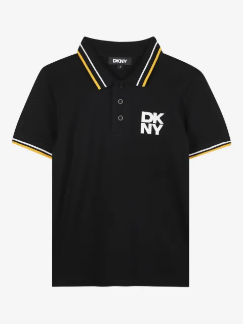 Dkny Kids polo à col rayé
