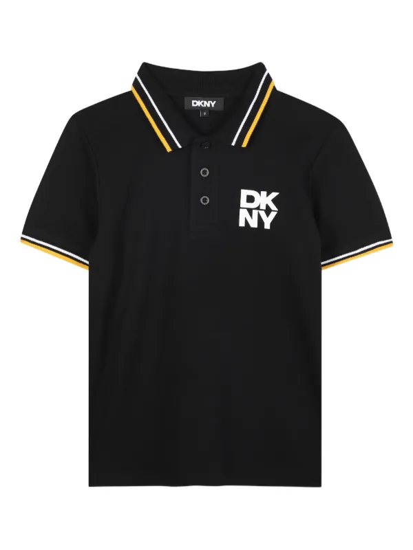 Dkny Kids ストライプカラー ポロシャツ | ブラック | FARFETCH JP