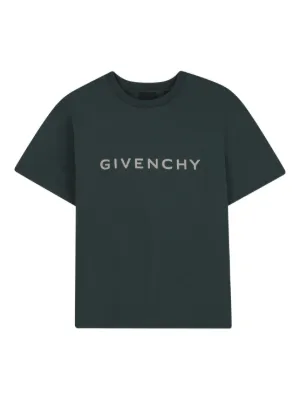 Givenchy Kids logo-print Cotton T-shirt | Blue | FARFETCH