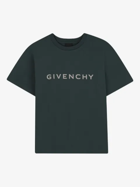 Givenchy Kids playera con logo estampado