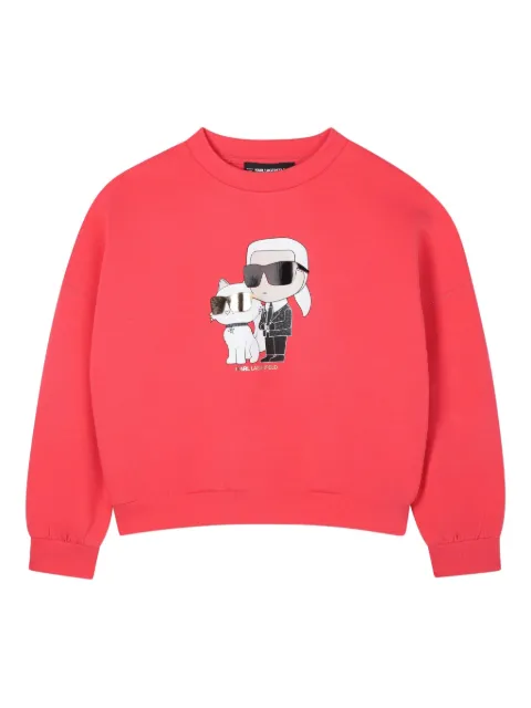 Karl Lagerfeld Kids Ikon Karl & Choupette sweatshirt