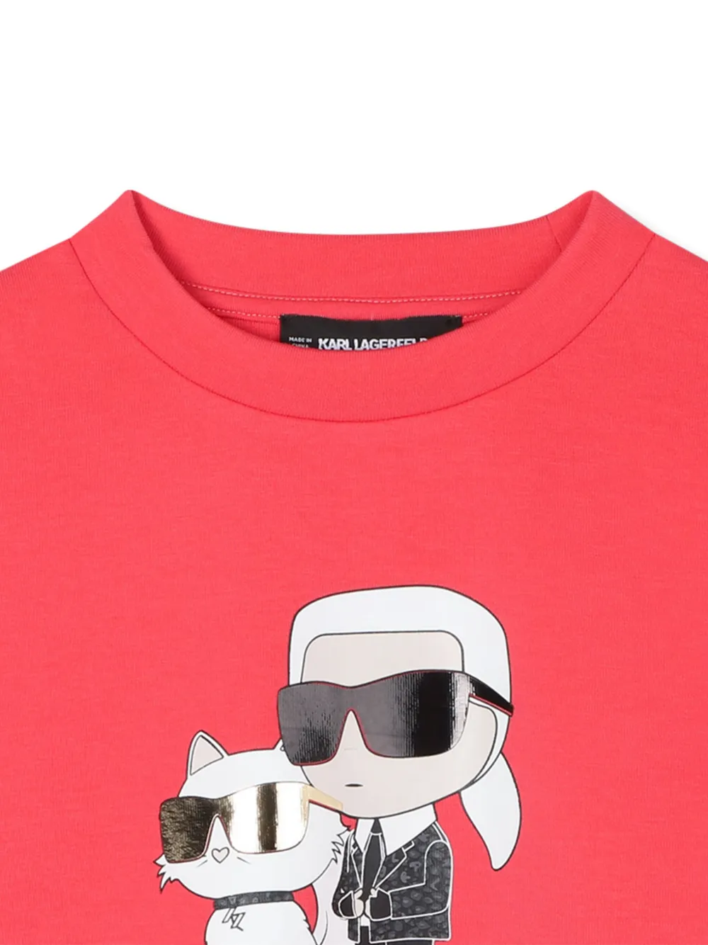Karl Lagerfeld Kids Ikon Karl & Choupette sweater Rood