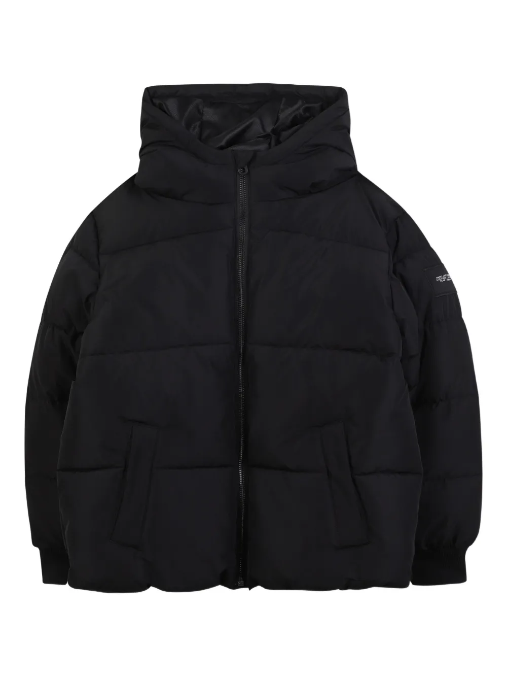 Marc Jacobs Kids Gewatteerd jack met capuchon Zwart