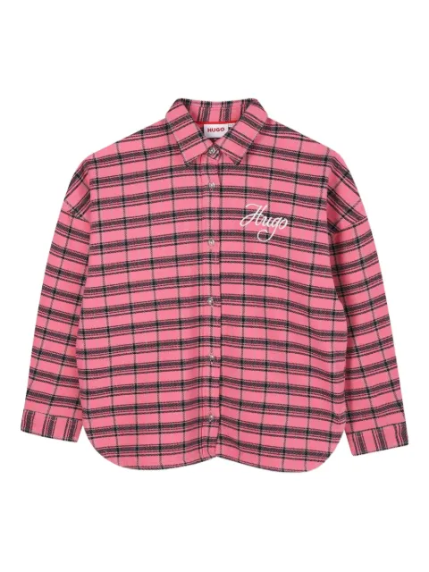 HUGO KIDS checked shirt