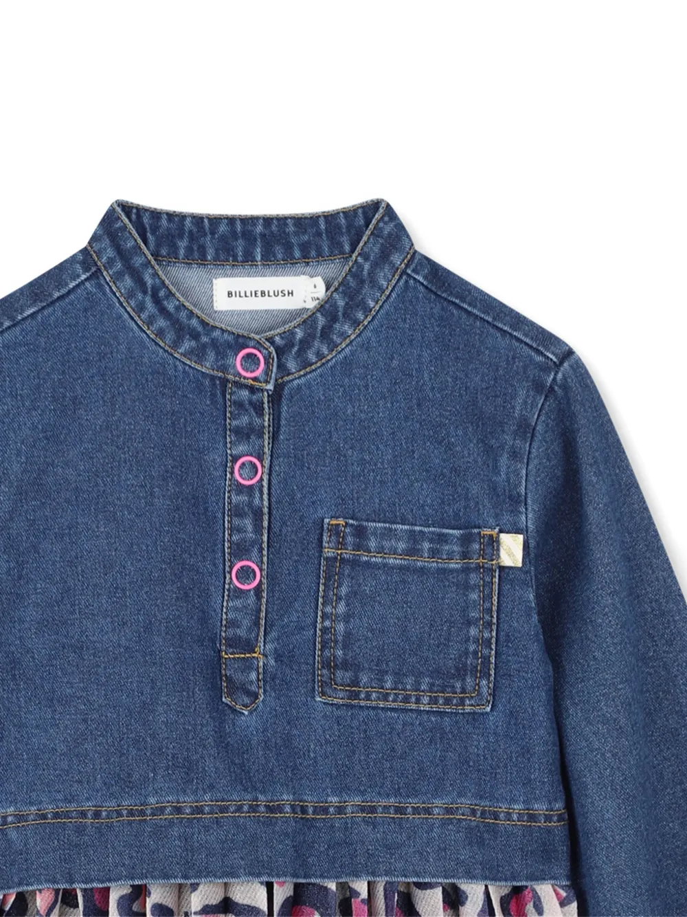 Billieblush Button-up spijkerjurk Blauw