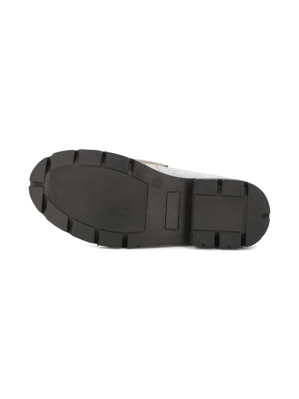 Metallic-Effect Loafers
