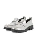 Dkny Kids metallic-effect loafers - Silver