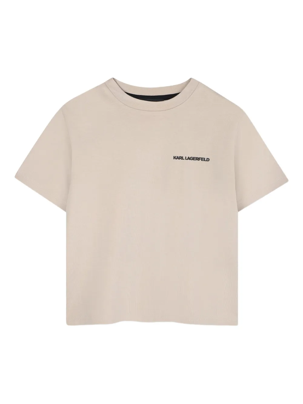 Karl Lagerfeld Kids T-shirt met grafische print Beige