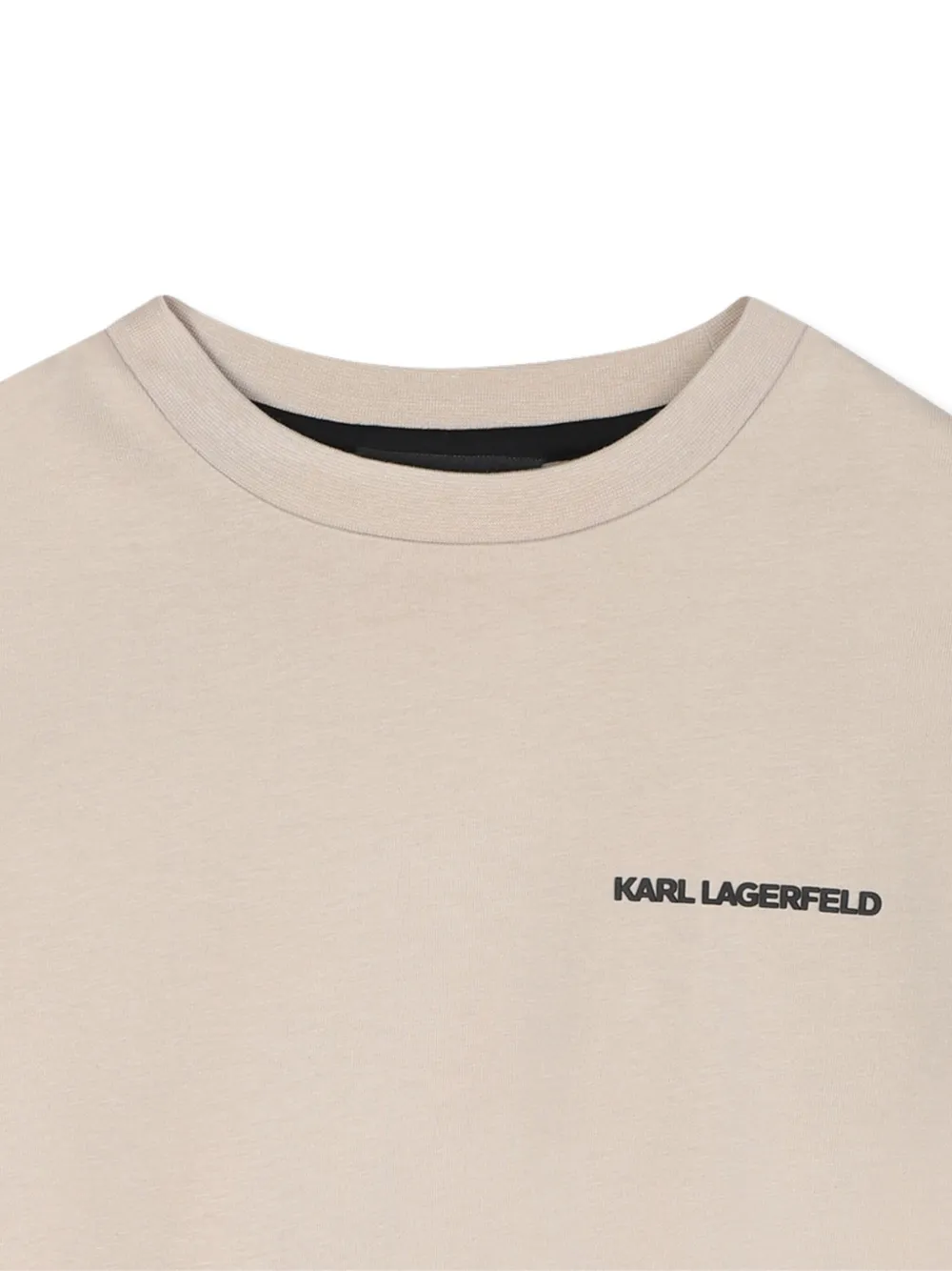 Karl Lagerfeld Kids T-shirt met grafische print Beige
