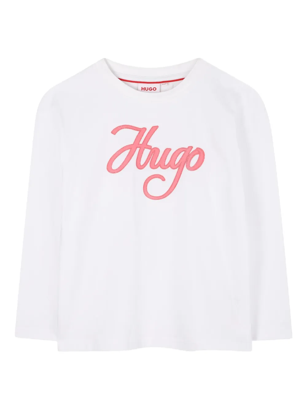 HUGO KIDS T-shirt met logoprint Wit