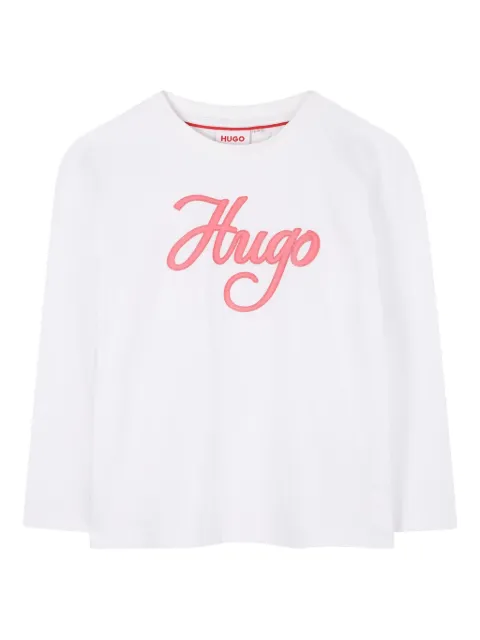 HUGO KIDS logo-print T-shirt