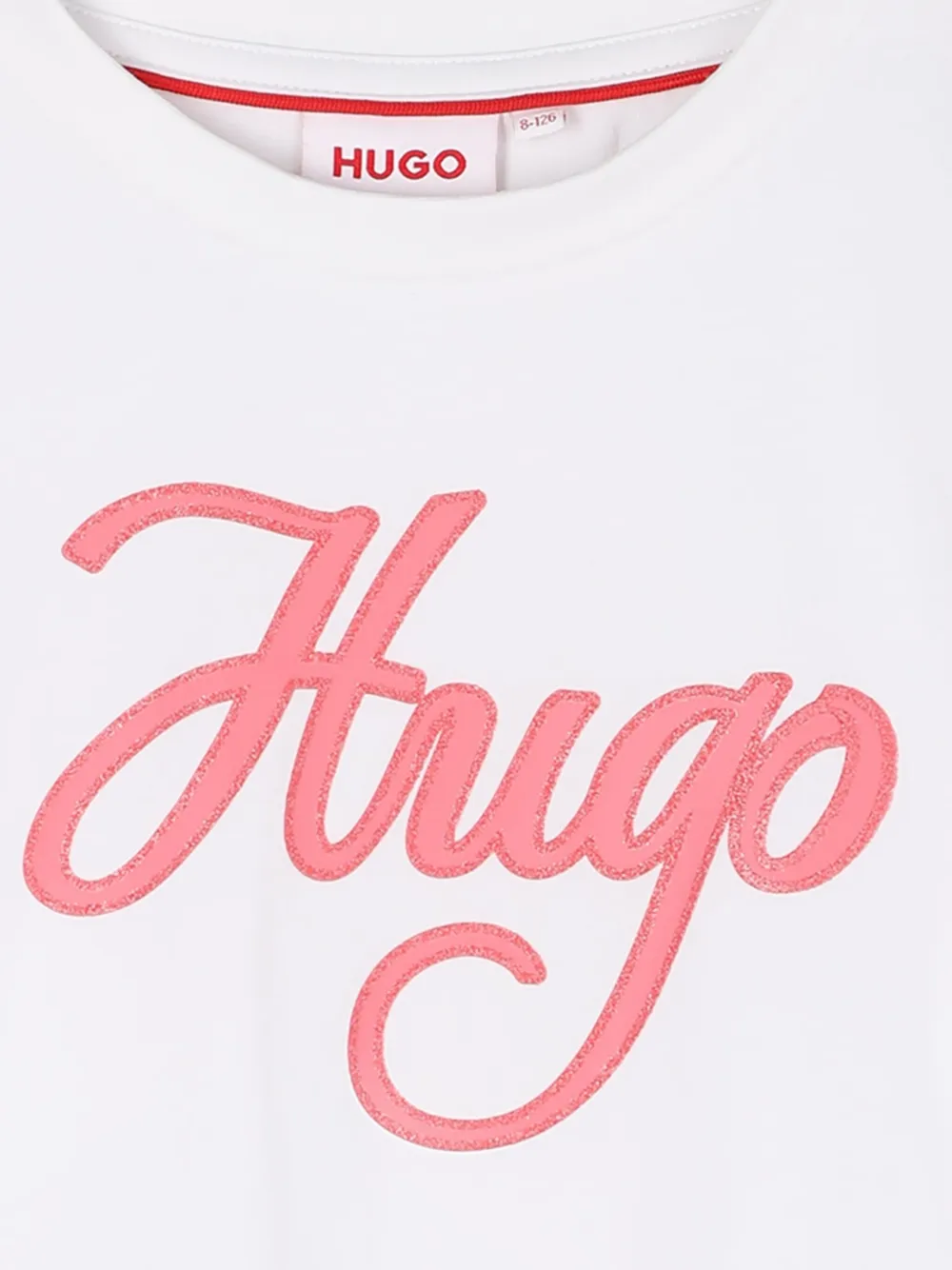 HUGO KIDS T-shirt met logoprint Wit