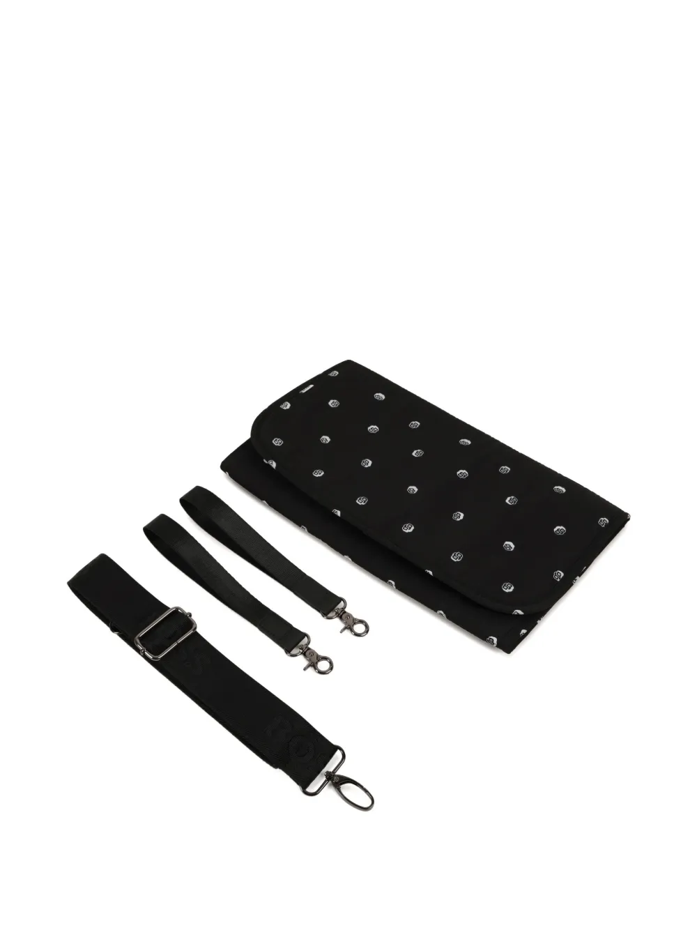BOSS Kidswear Luiertas met monogramprint Zwart