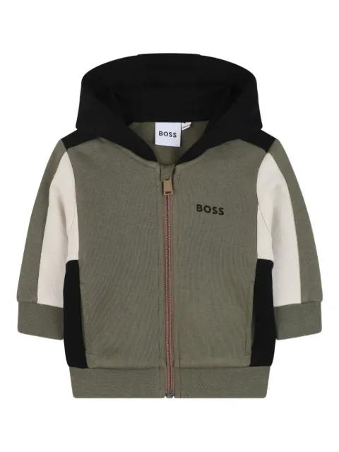 BOSS Kidswear zip-up hoodie