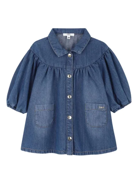 Chloé Kids denim shirt dress