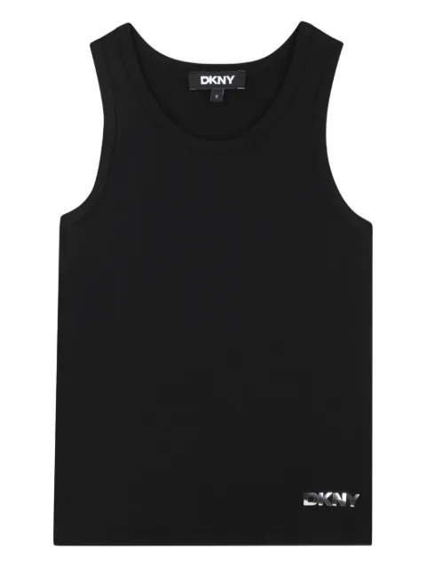 Dkny Kids moiré-effect utility shirt