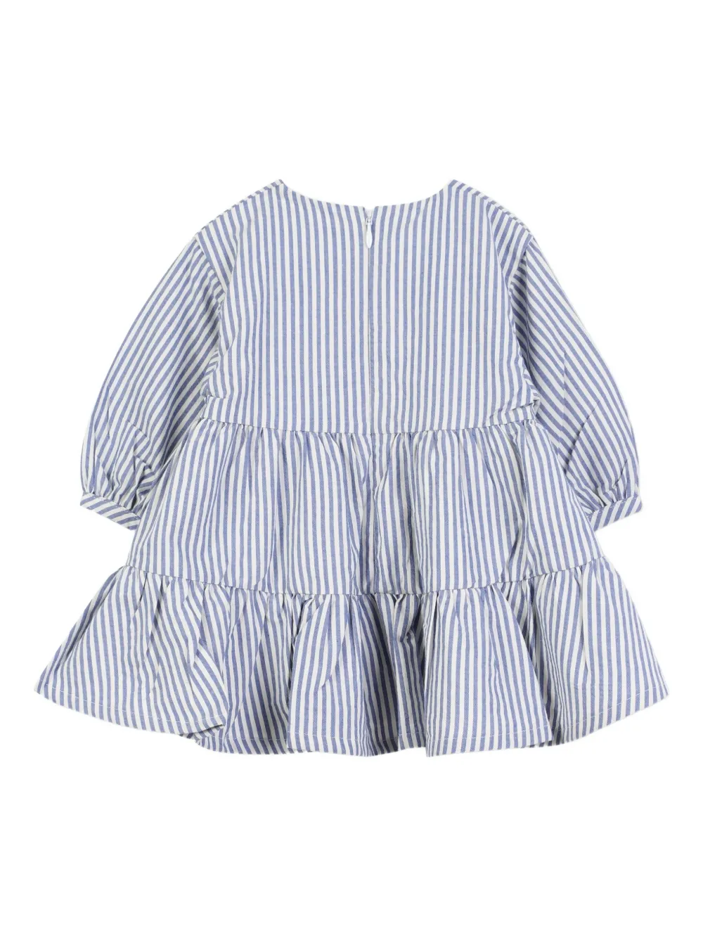 Kenzo Kids striped tiered dress - Blauw