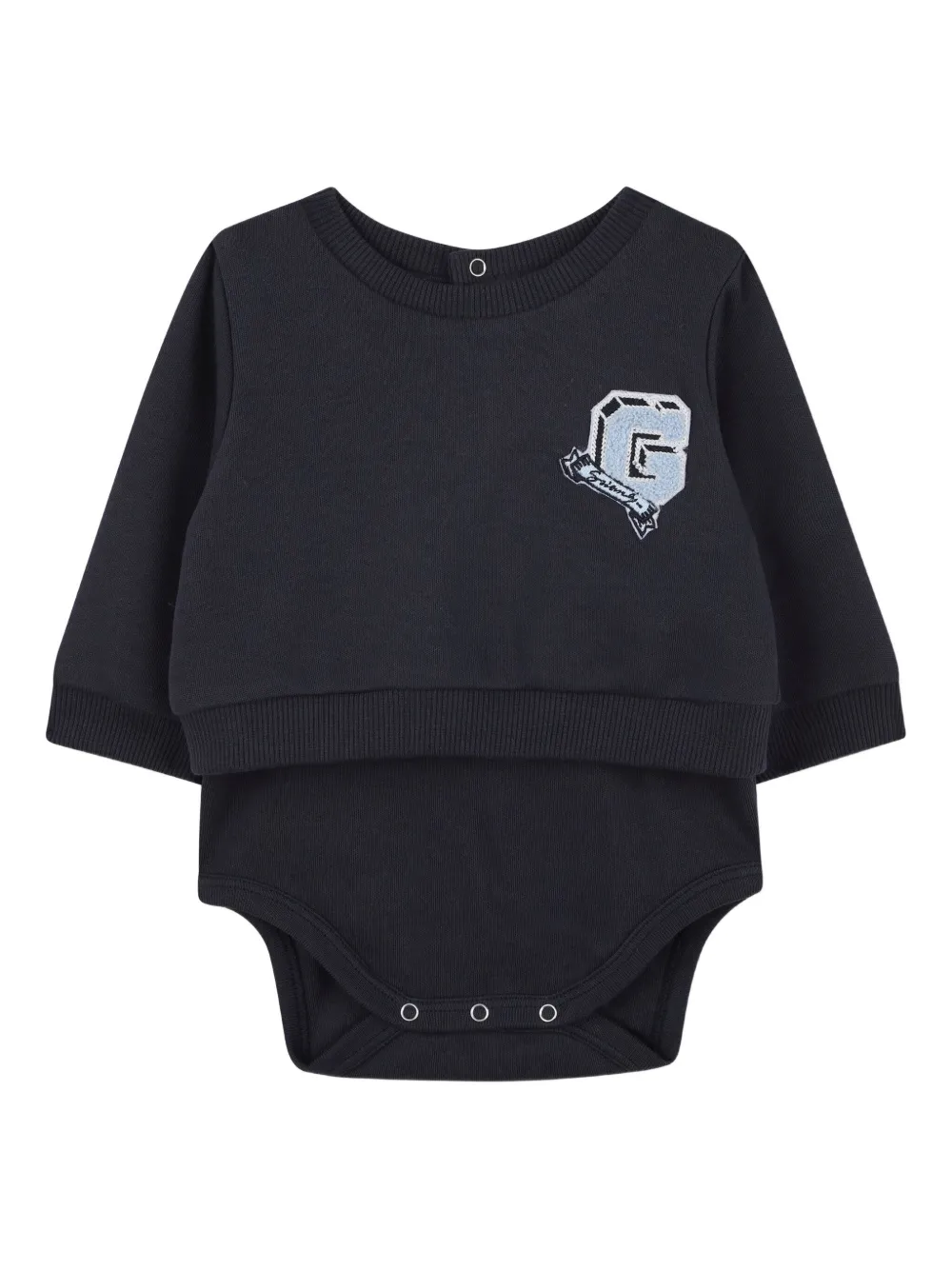 Givenchy Kids Romperset met logopatroon Blauw