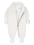 Karl Lagerfeld Kids faux-shearling hooded snowsuit - White