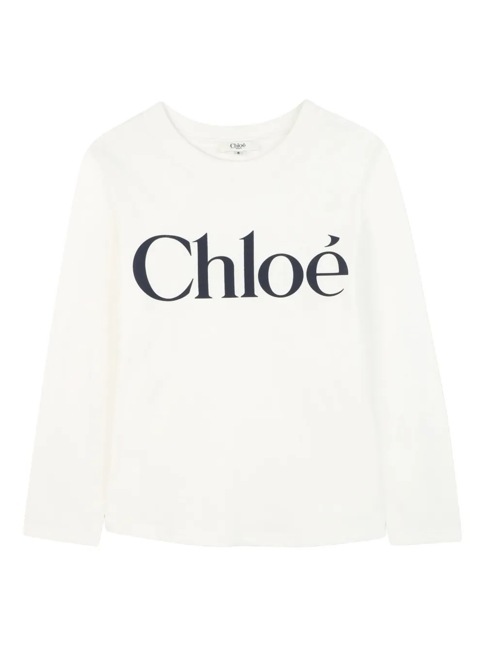 Chloé Kids T-shirt met logoprint Wit