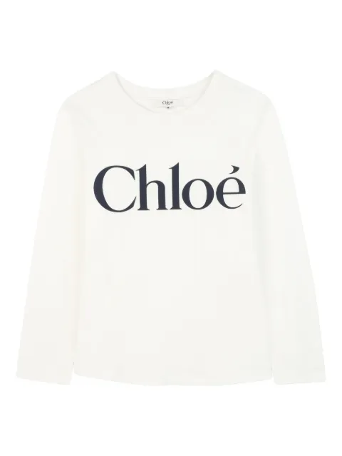 Chloé Kids logo-print T-shirt 